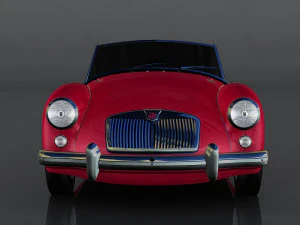 1958 mg mga 3D Model