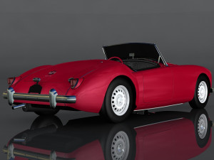 1958 mg mga 3D 模型
