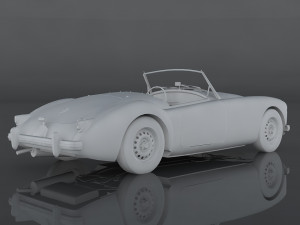1958 mg mga 3D 模型