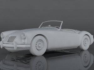 1958 mg mga 3D 模型