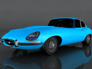 jaguar e-type s1 3D Model