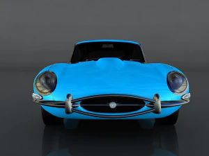 재규어 e-타입 s1 3D 모델