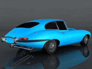 재규어 e-타입 s1 3D 모델