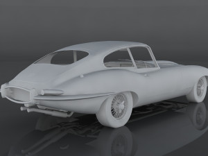 jaguar e-type s1 3D Модель