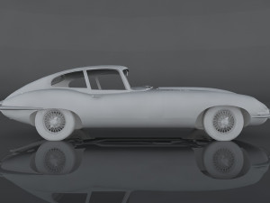 jaguar e-type s1 3D Модель
