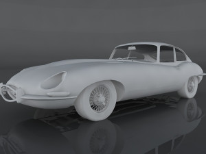 jaguar e-type s1 3D Модель