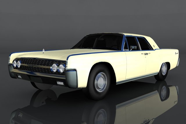 lincoln continental 3D Модель .c4d .max .obj .3ds .fbx .stl .blend 