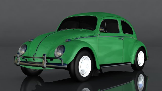 volkswagen beetle 3D Model .c4d .max .obj .3ds .fbx .stl .blend 