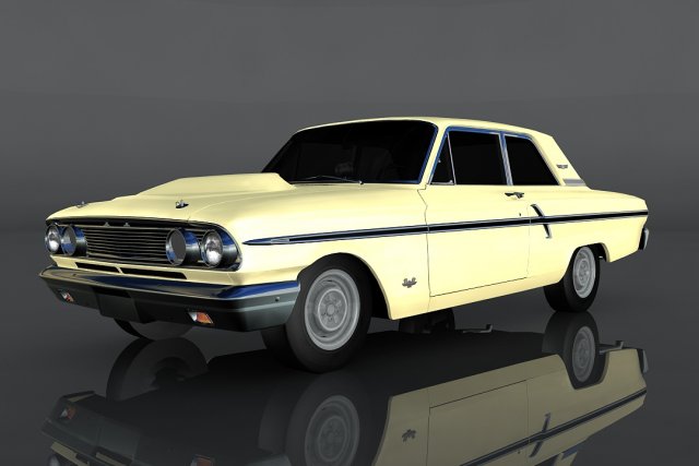 for fairlane thunderbolt Modello 3D .c4d .max .obj .3ds .fbx .stl .blend 
