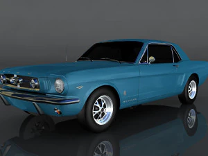1965 frd mustang gt 3D Model