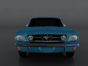 1965 frd mustang gt 3D 模型