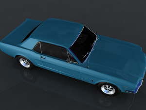 1965 frd mustang gt 3D 模型
