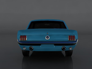 1965 frd mustang gt 3D 模型