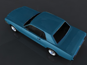 1965 frd mustang gt 3D 模型