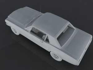 1965 frd mustang gt 3D 模型