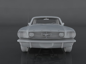 1965 frd mustang gt 3D 模型