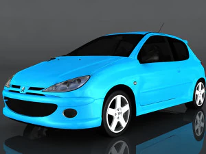 peugeot 206rc Modello 3D