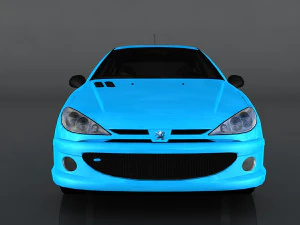 peugeot 206 rc 3D Model