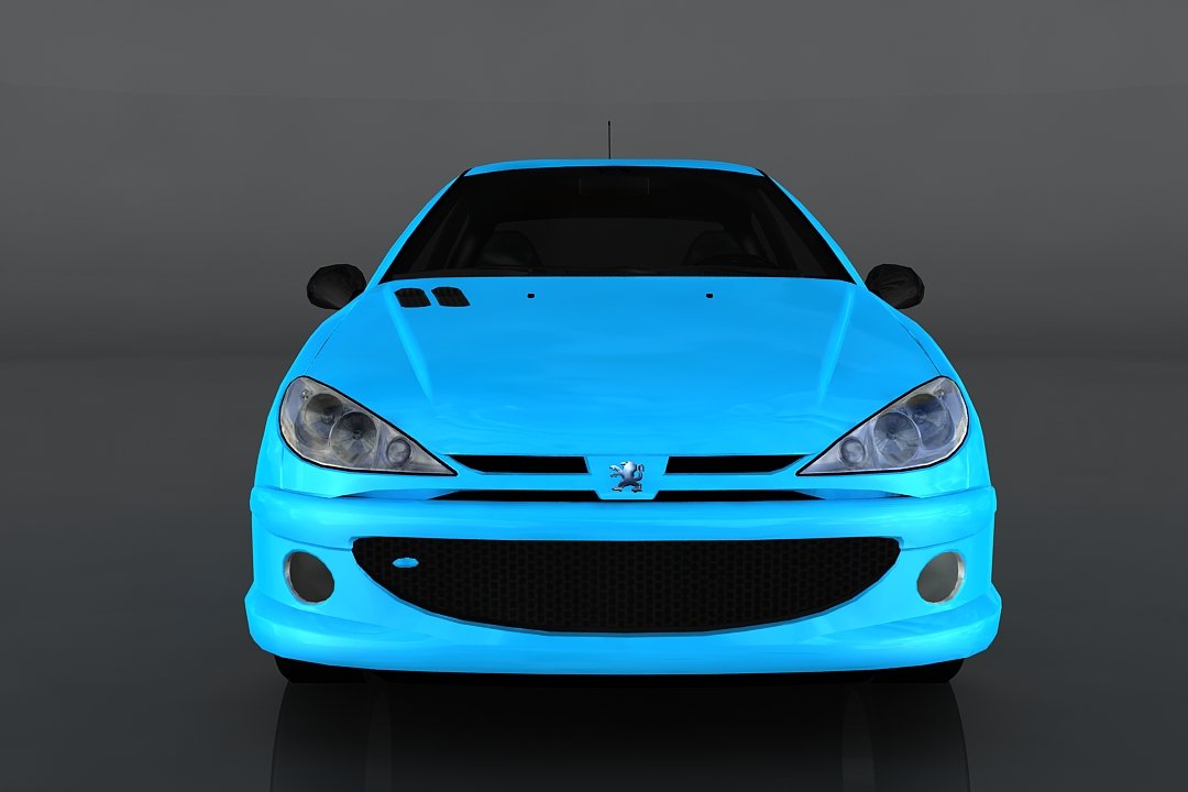 peugeot 206 rc 3D Model in Compact Cars 3DExport