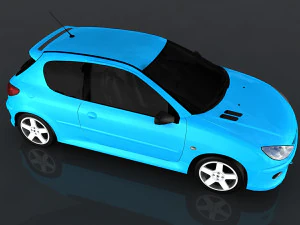 peugeot 206 rc 3D Model