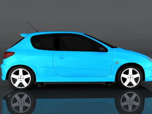 peugeot 206 rc 3D Model