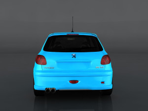 peugeot 206 rc 3D Модель