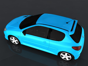 peugeot 206 rc 3D Модель