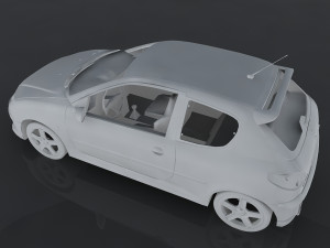 peugeot 206 rc 3D Модель