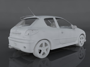 peugeot 206 rc 3D Модель