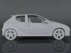 peugeot 206 rc 3D Model