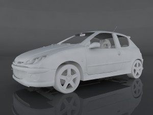 peugeot 206 rc 3D Модель