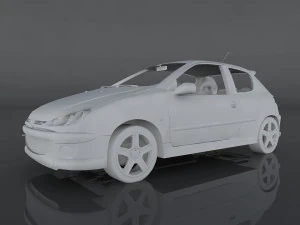 peugeot 206 rc 3D Model
