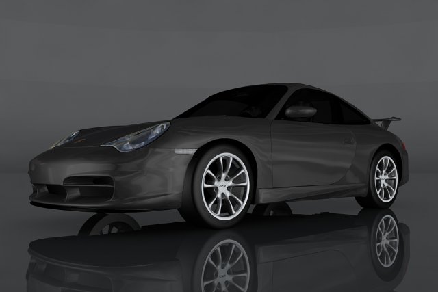 porsche 911 gt3 996 3Dモデル .c4d .max .obj .3ds .fbx .stl .blend 