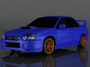 2004 subaru impreza wrx sti 3D Model