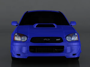 2004 subaru impreza wrx sti 3D Model