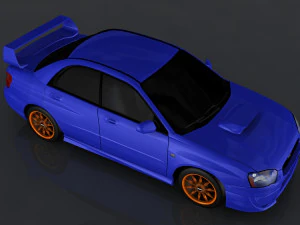 2004 subaru impreza wrx sti 3D Model