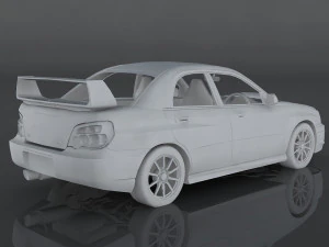 2004 subaru impreza wrx sti 3D Model