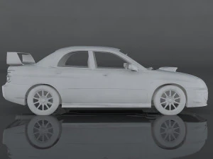 2004 subaru impreza wrx sti 3D Model
