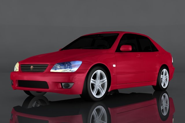 toyota altezza rs200 3D Модель .c4d .max .obj .3ds .fbx .stl .blend 