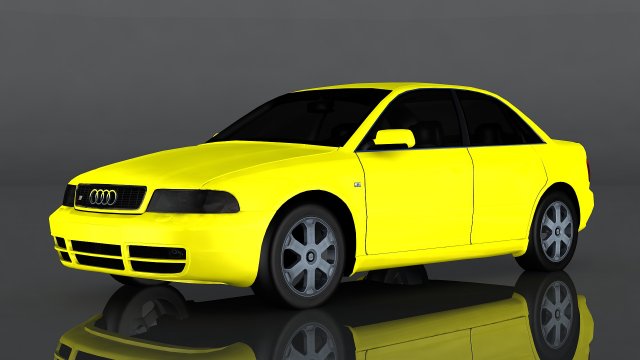 audi s4 2000 3D Модель .c4d .max .obj .3ds .fbx .stl .blend 