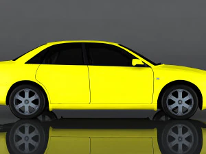 audi s4 2000 3D Model