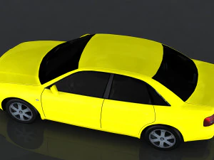 audi s4 2000 3D Model