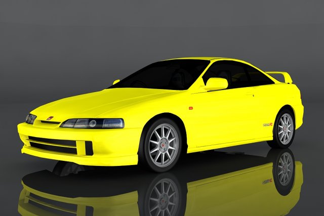 honda integra 2000 3D 模型 .c4d .max .obj .3ds .fbx .stl .blend 