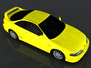 honda integra 2000 3D 模型