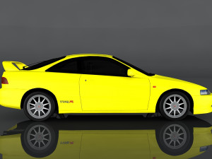 honda integra 2000 3D 模型