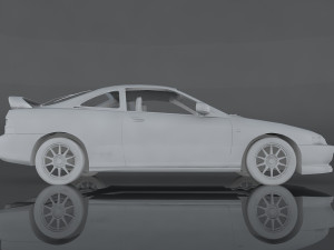 honda integra 2000 3D 模型