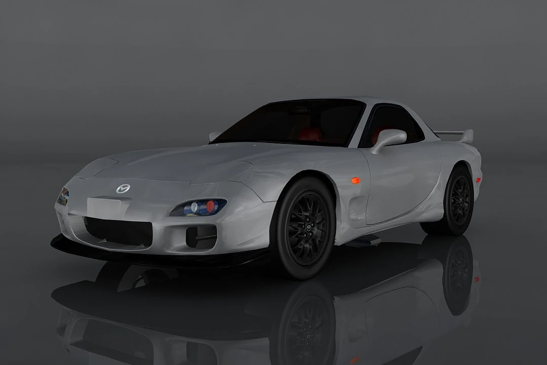 mazda rx-7 2002 3D Model .c4d .max .obj .3ds .fbx .stl .blend 