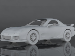 mazda rx-7 2002 3D मॉडल