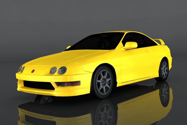acura integra 2001 Modello 3D .c4d .max .obj .3ds .fbx .stl .blend 