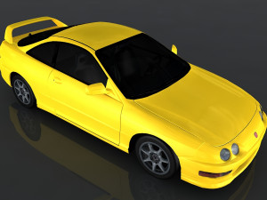 acura integra 2001 Modello 3D